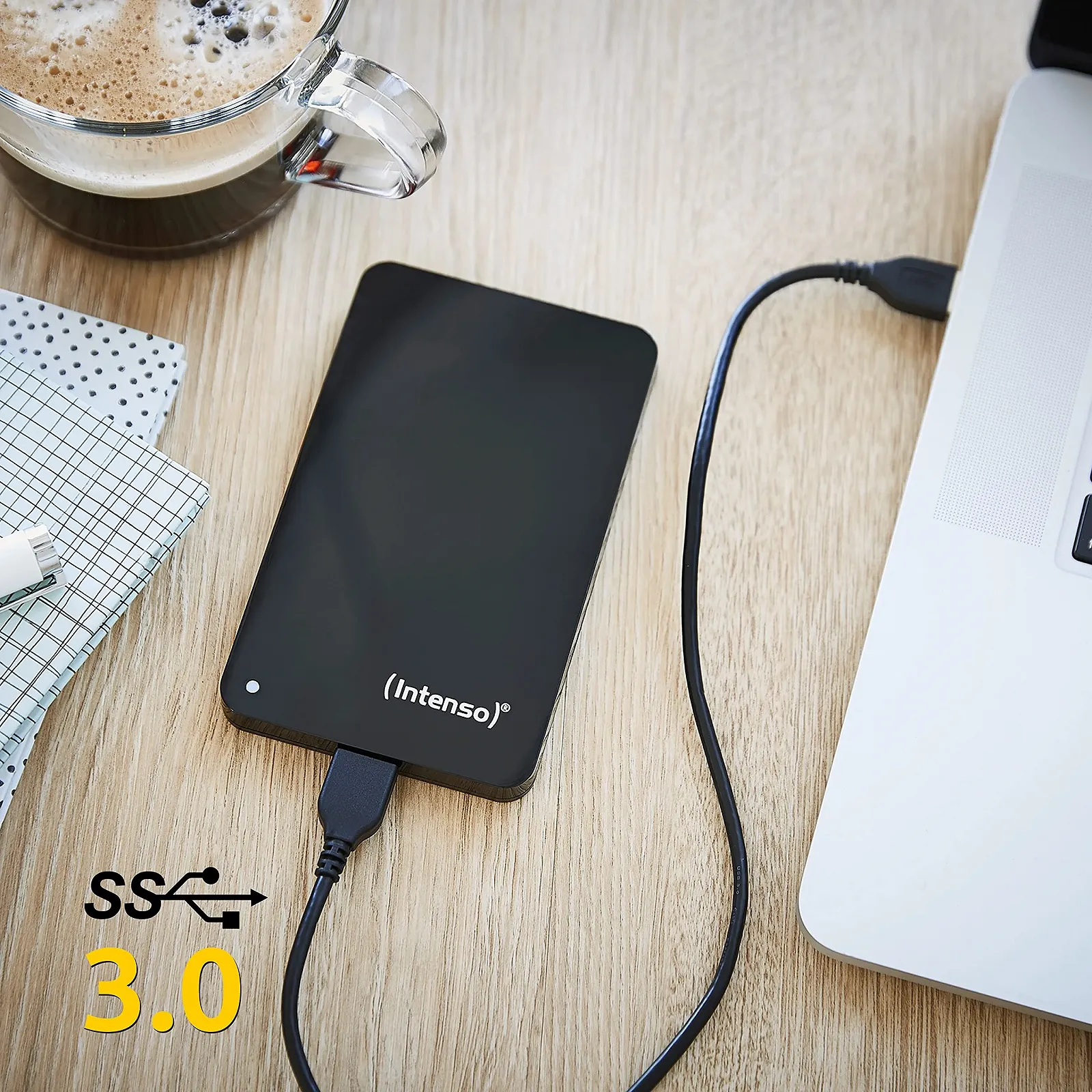 Внешний жесткий диск Intenso Memory Case 500 GB 2.5 дюйма USB 3.0 Black, фото №2