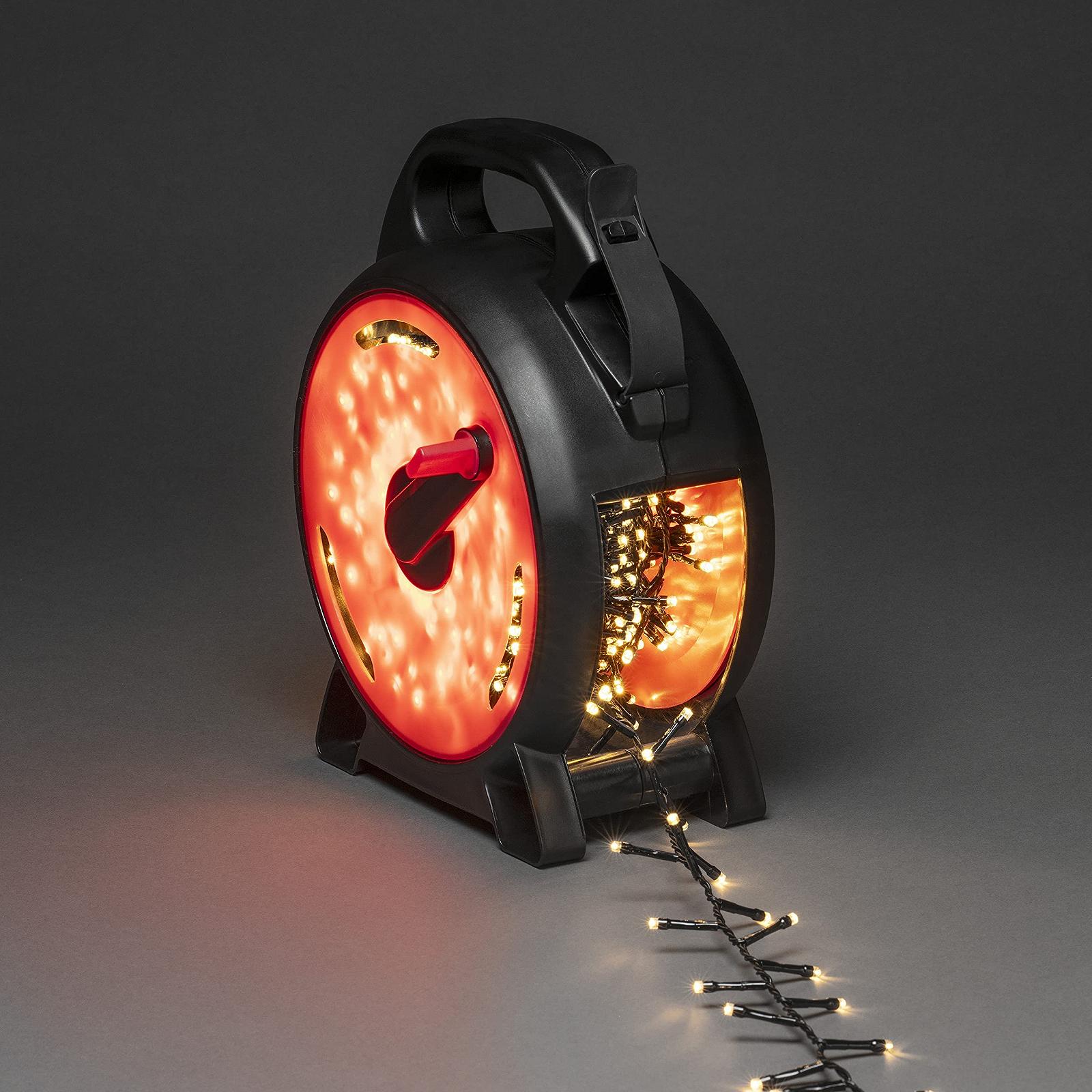 Гирлянда Konstsmide Micro LED Compactlights Черный/Красный 400 теплых белых диодов, фото №2