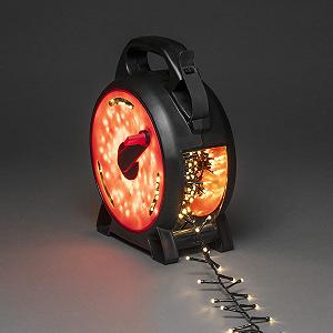 Гирлянда Konstsmide Micro LED Compactlights Черный/Красный 400 теплых белых диодов synthetic.ua - Фото 1