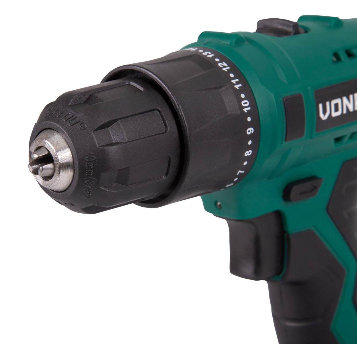 Шурупокрут VONROC Cordless 12 V Акумулятор Зарядний пристрій Біти Гвинти Сумка, фото №4