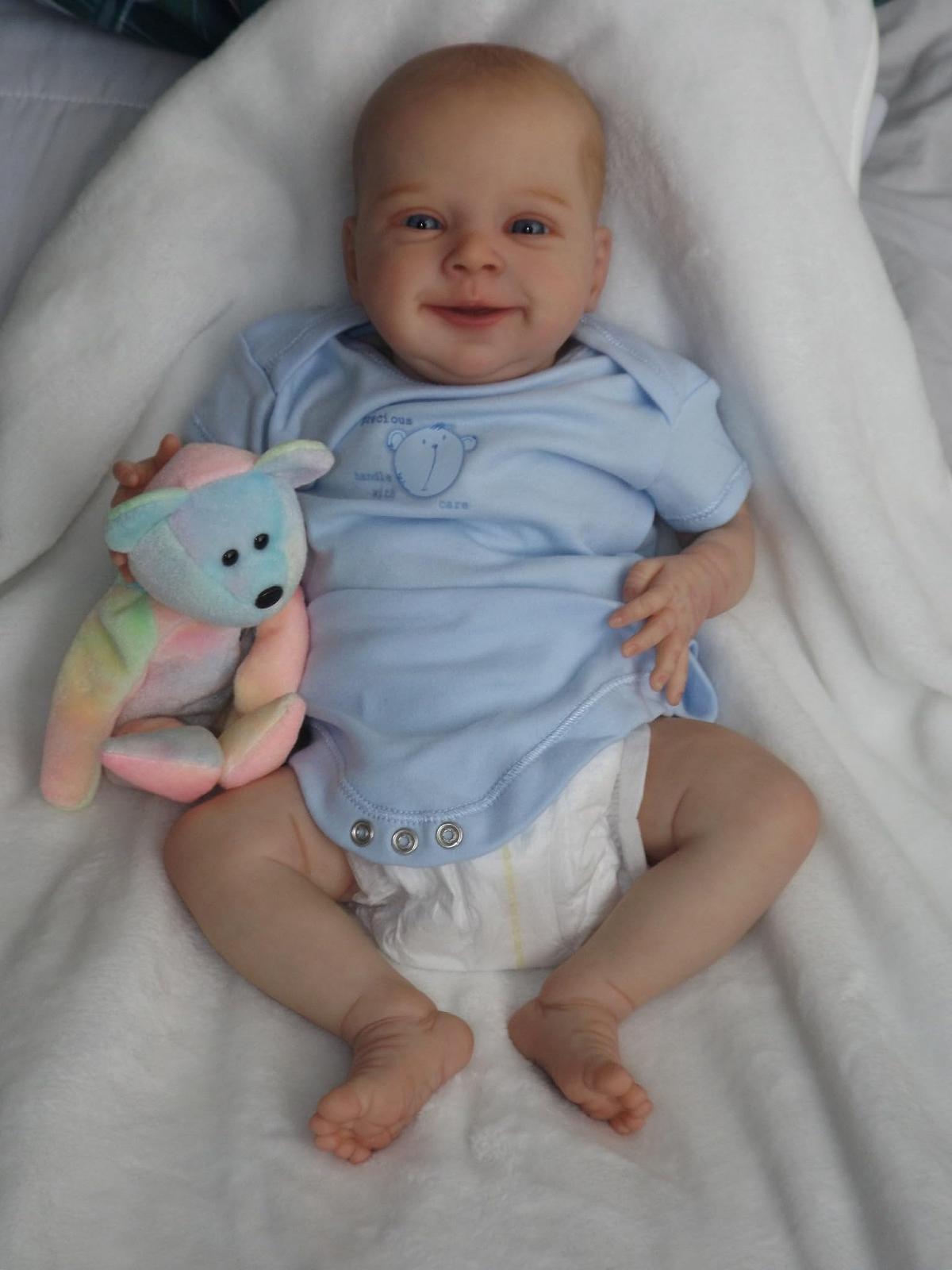 Кукла Anano Reborn Lifelike Baby Sebastian 18 дюймов для детей 3+, фото №5