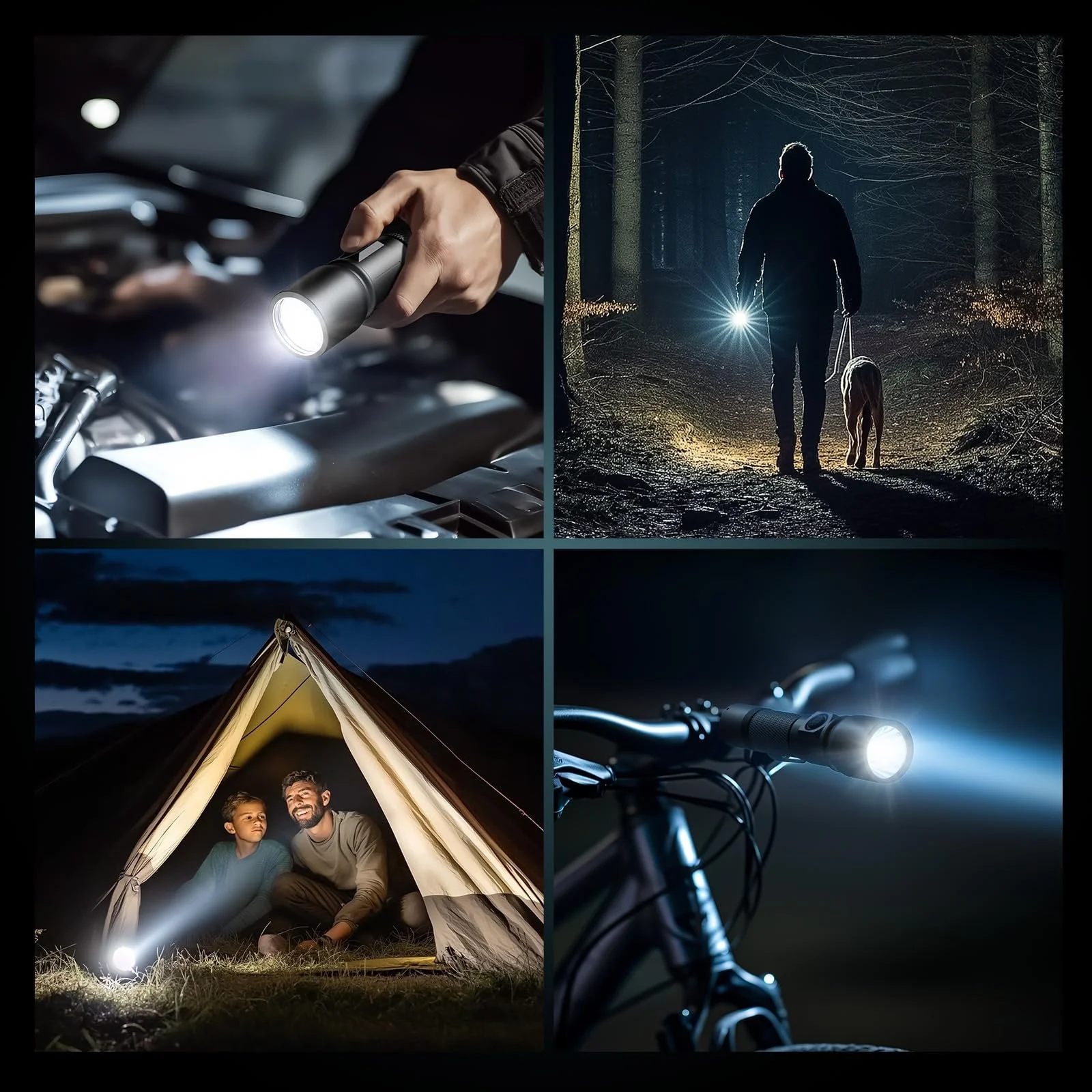 Ліхтар Linkind LED Перезаряджуваний 7 режимів 15000 Lux Алюмінієвий Ручний ліхтар USB-C IP44, фото №8