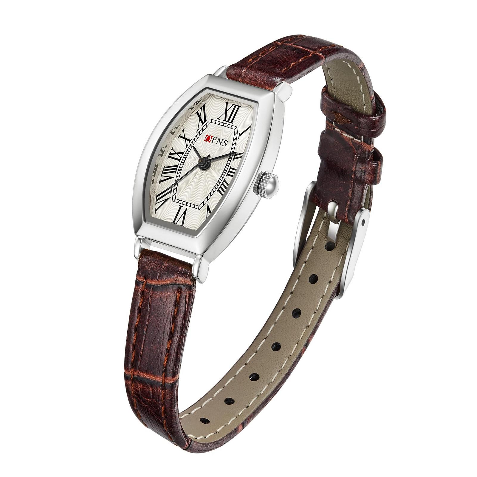 Жіночий годинник Квадратний, Золотий, Кавовий срібний, фото №2 Жіночий годинник Квадратний, Золотий, Кавовий срібний, фото №2