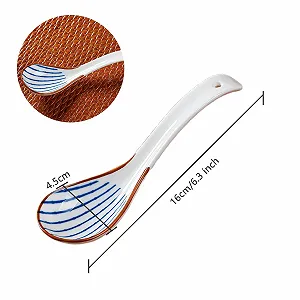 Ложка Суповая керамическая  16 x 45 см, набор 4 шт synthetic.ua - Фото 1