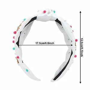 Обруч для волос Белый synthetic.ua - Фото 1