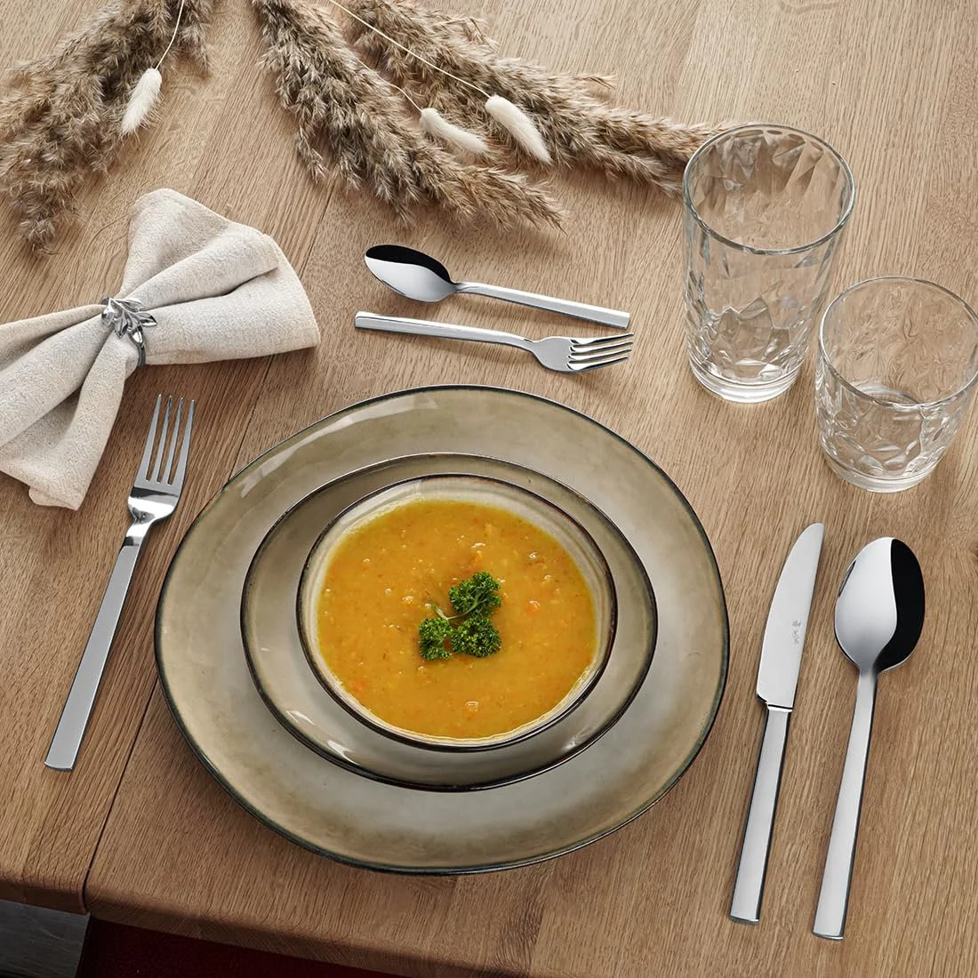 Набір столових приборів Paul Wirths Aura на 6 персон, 30 предметів, нержавіюча сталь, полірована, фото №3