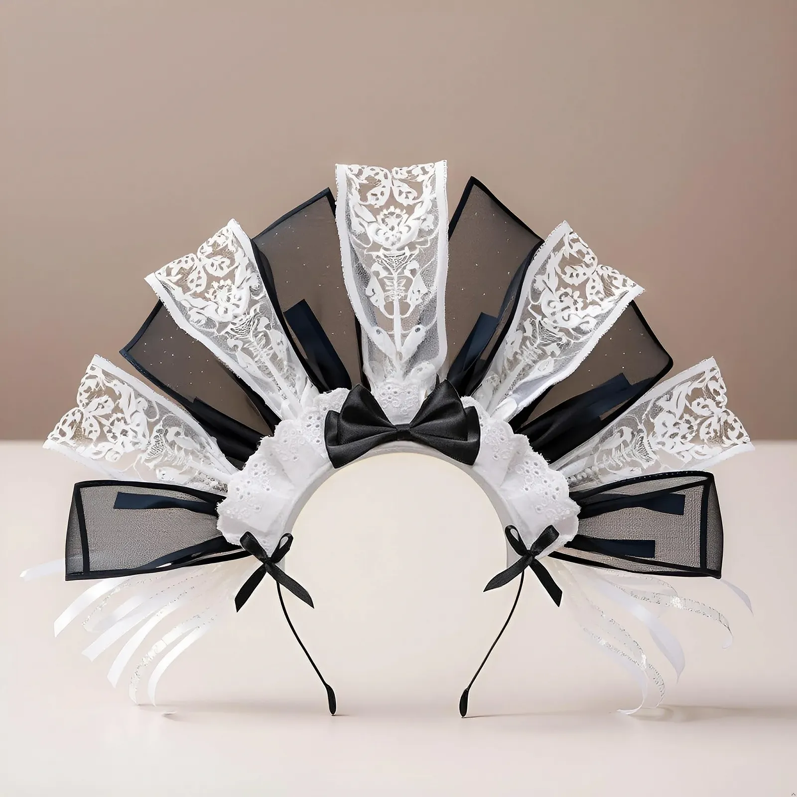 Черная Обруч на голову, фото №2 Черная Обруч на голову, фото №2