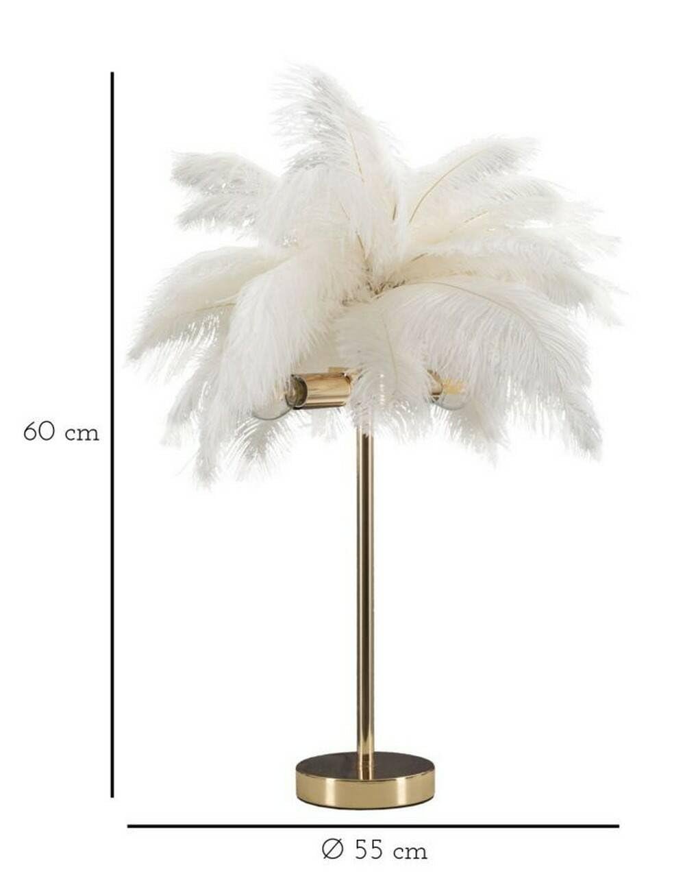 Настільна лампа Dmora Bonefro E40 білий абажур, фото №3