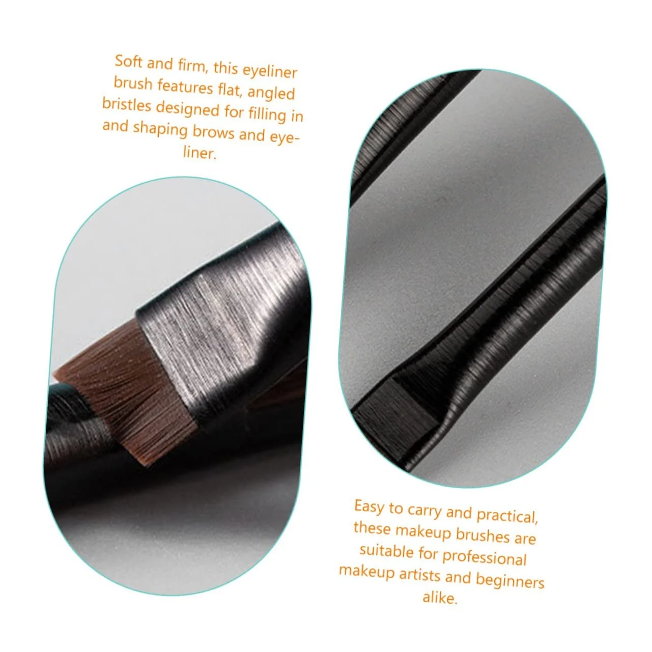 Пензлі Angoily Набір 3 шт. для брів, для макіяжу, фото №4