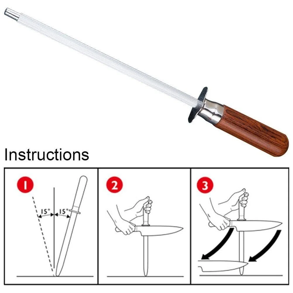 Мусат професійний плоский для кухонних ножів, фото №7