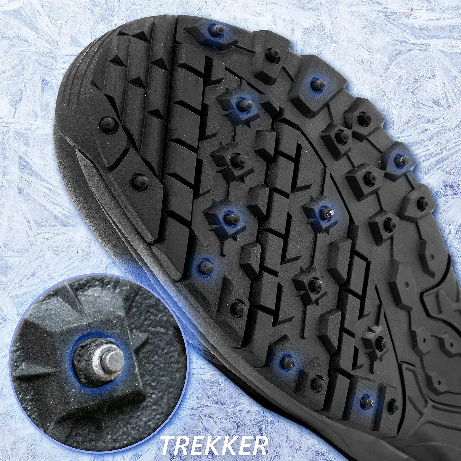 Черевики Trekker зимові з шипами Чоловічі Чорний, фото №2