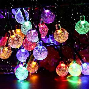 Гирлянда LUMI JARDIN Glitter Ball LED Солнечная, многоцветная, 5.8 м synthetic.ua - Фото 1