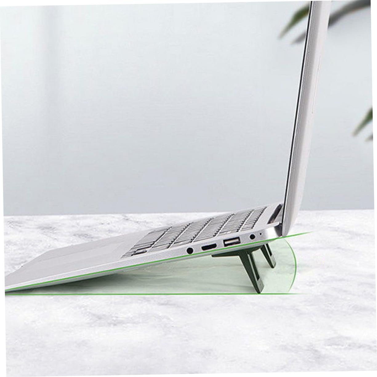 Підставка для ноутбука NOLITOY Ергономічна, Міцний PC-матеріал, Вентильована, Складна, Регульована для кращого повітряного потоку для офісу, конференцій та подорожей, фото №6