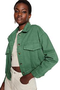 Женское пальто TRENDYOL Обычная базовая однотонная тканая куртка - Фото 1