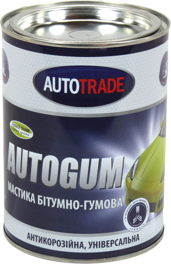 Антикорозійна гумово-бітумна мастика Autotrade AUTOGUM 0,8кг., фото №1