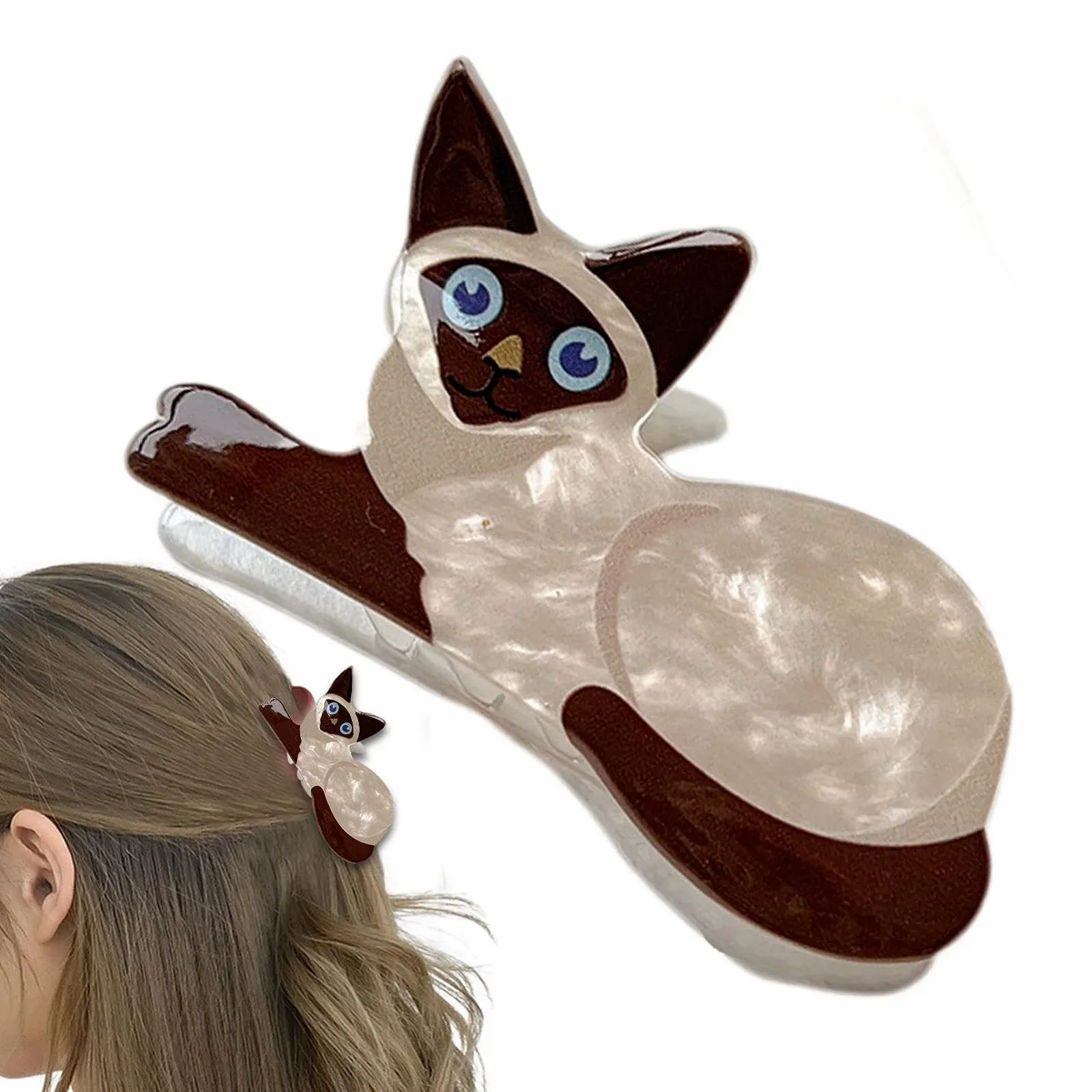 Зажим-коготь для волос Кошка - нескользящие когти для волос, заколки для волос, заколки для волос с узлом, большая нескользящая заколка для волос, кошачьи заколки для волос для женщин, девушек, для повседневной и официальной одежды, фото №9 Зажим-коготь для волос Кошка - нескользящие когти для волос, заколки для волос, заколки для волос с узлом, большая нескользящая заколка для волос, кошачьи заколки для волос для женщин, девушек, для повседневной и официальной одежды, фото №9