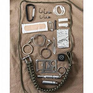 Набір для виживання Paracord Bear Emergency Prepper Тип Німецька армія Парашутисти Кремінь Компас Angel Navy та Wilderness synthetic.ua - Фото 1