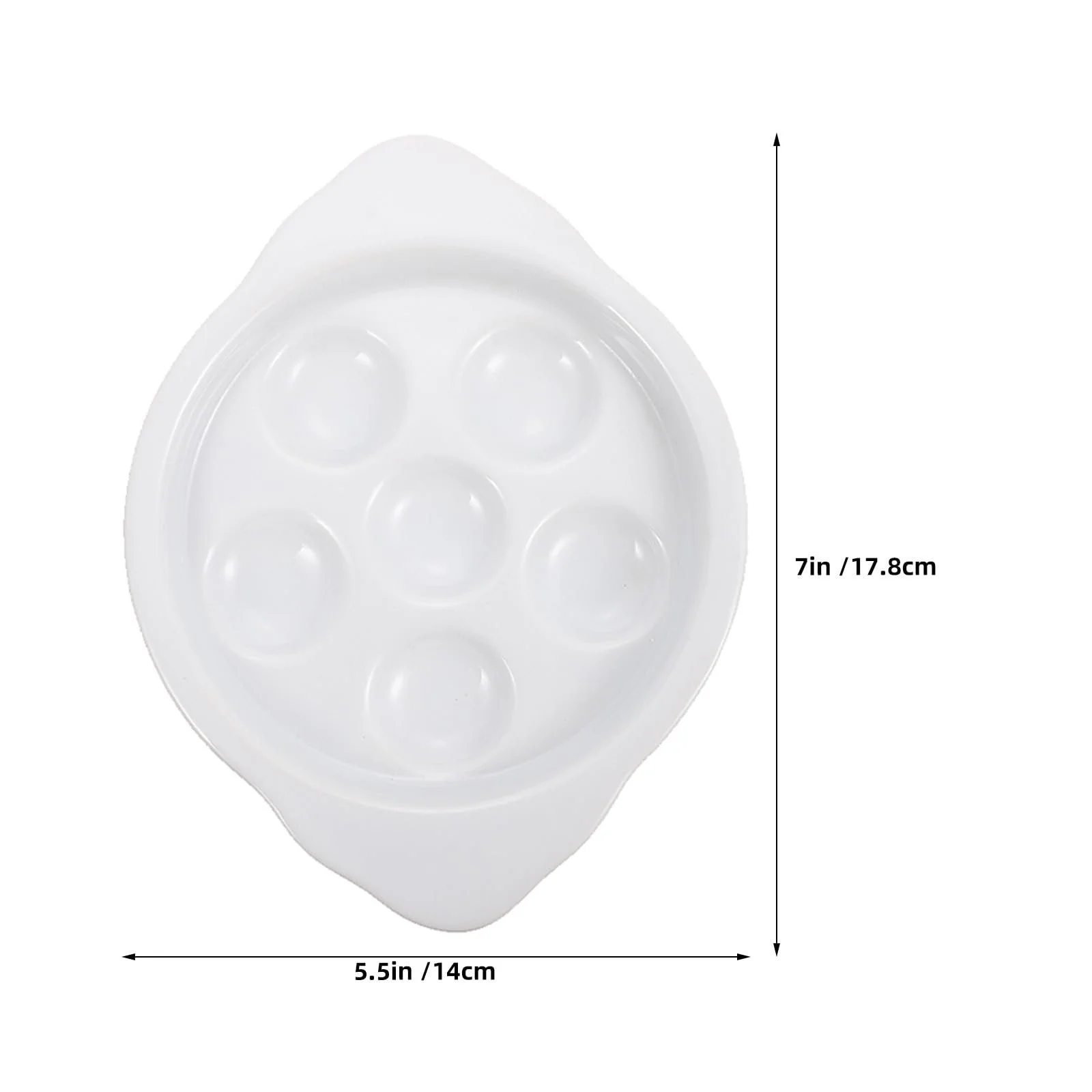 Набор посуды для подачи улиток GLEAVI 4 предмета керамический 17,8 cm французская форма для запекания белый, фото №2
