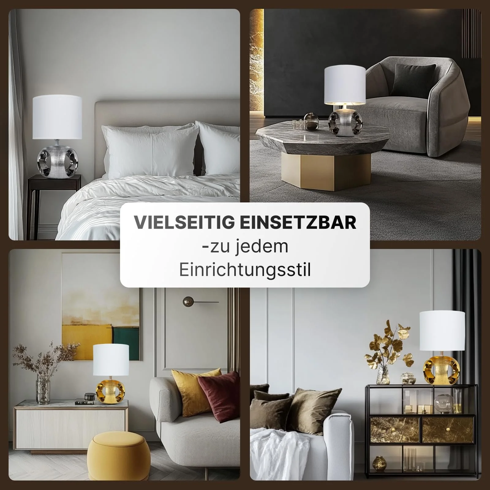 Настільна лампа ARTE LAMP Zaurak A5035LT-1CC Хром Білий, фото №8