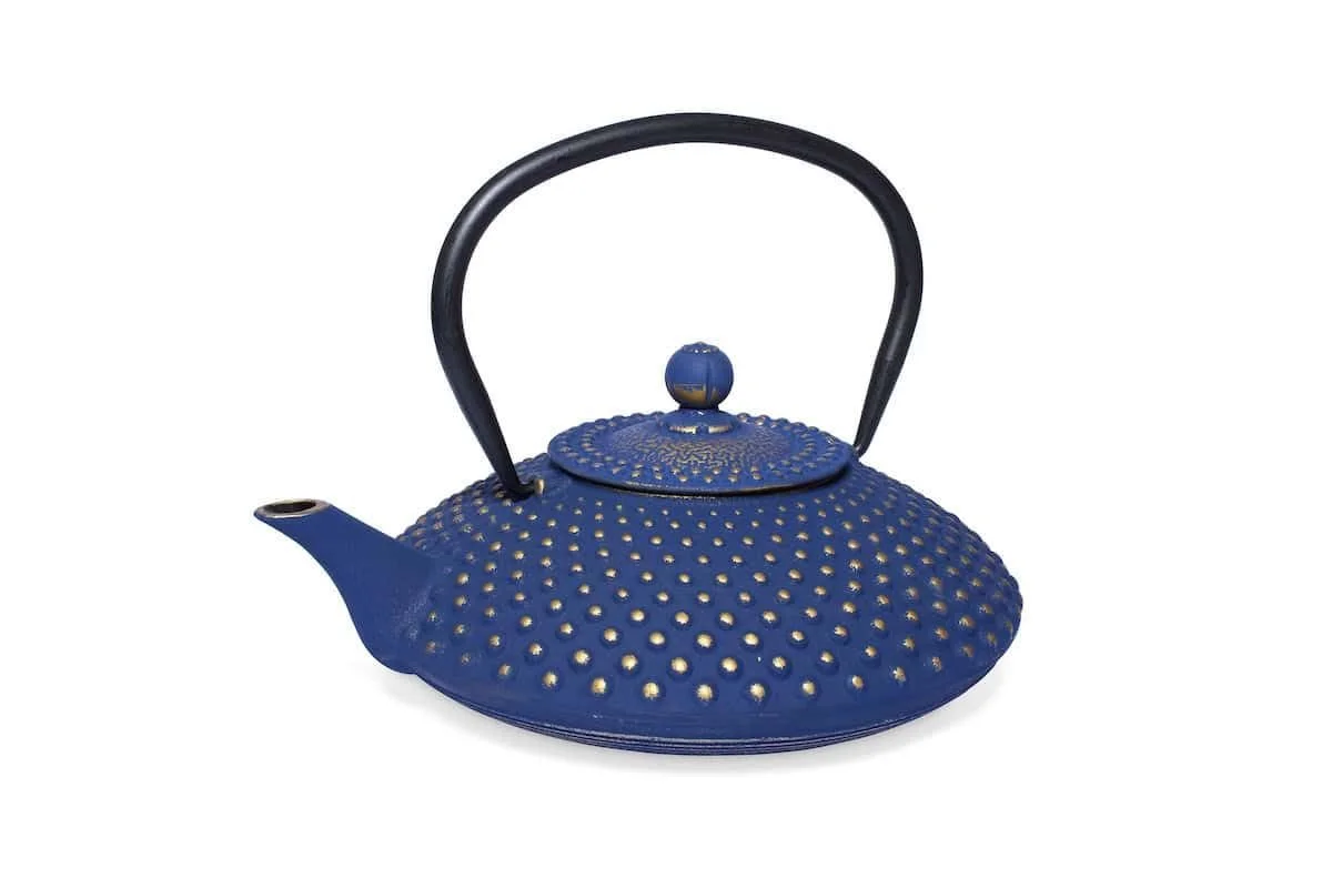 Чайник-заварник Чавунний MAOCI Kambin 1.2 л Синій/Золотий, фото №1