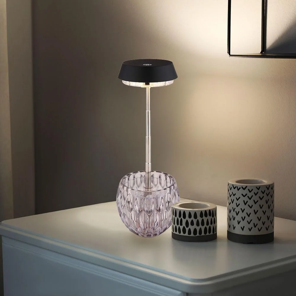 Настольная лампа GLOBO LIGHTING LED Touch Dimmer 28 см Smoked, фото №3