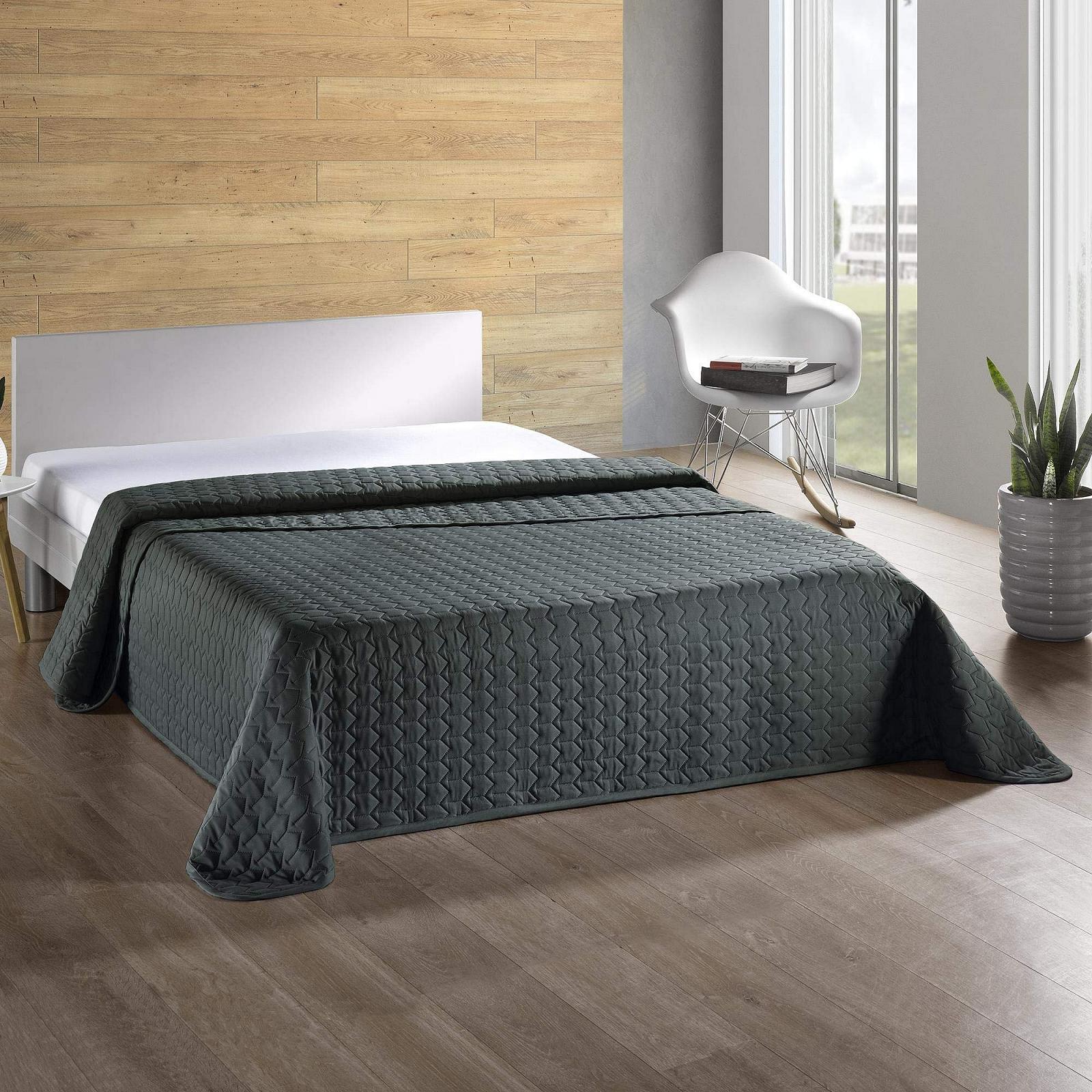 Покривало aqua-textil Dreamlike 200 x 220 см Антрацитовий Сірий Мікрофібра Легка підкладка, фото №2 Покривало aqua-textil Dreamlike 200 x 220 см Антрацитовий Сірий Мікрофібра Легка підкладка, фото №2