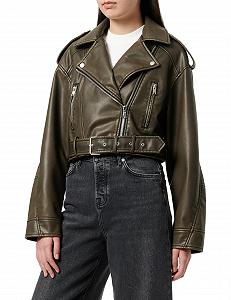 Куртка Biker зі штучної шкіри ONLY Onlella Women's Faux Leather Washed Biker OTW - Фото 1