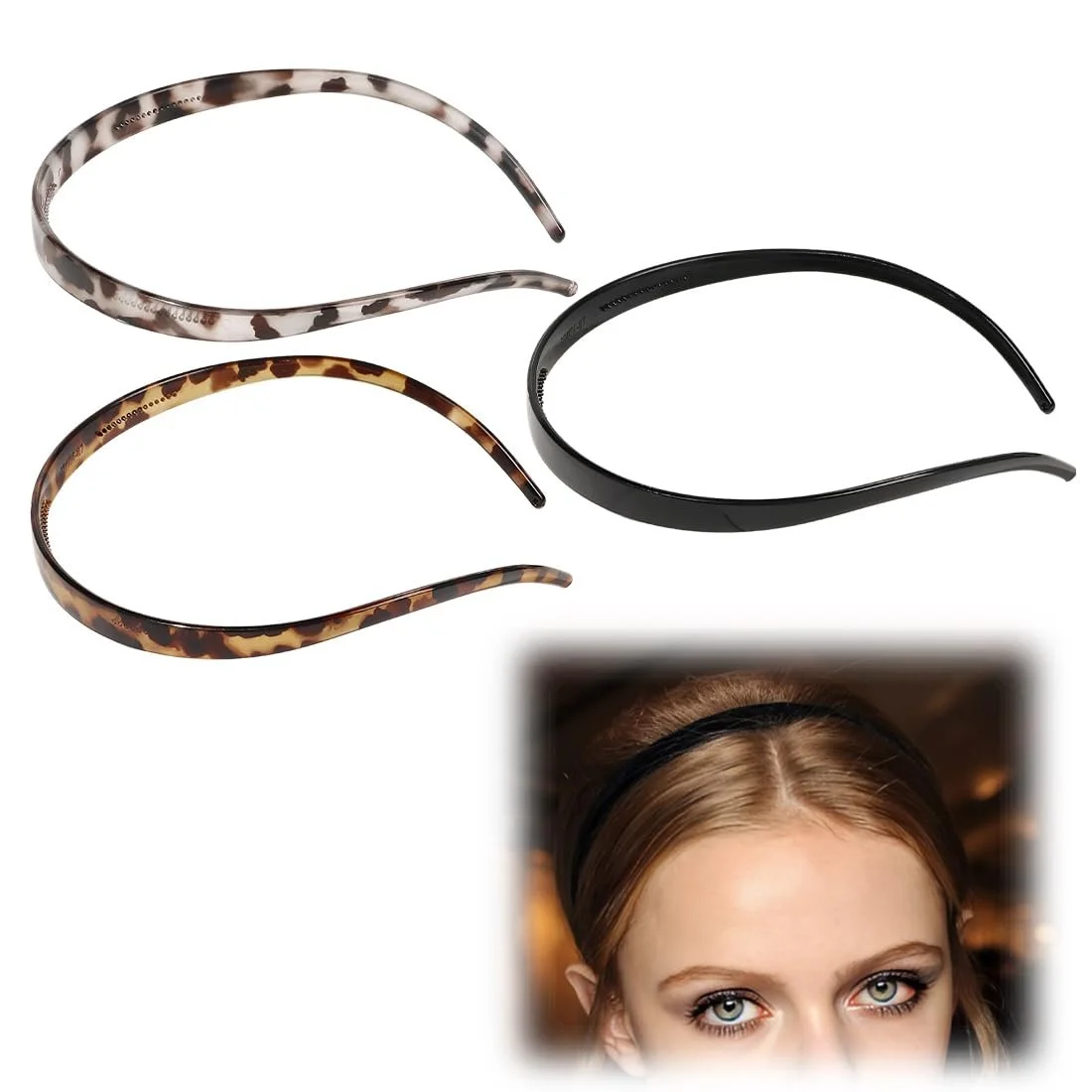 Набор обручей зигзаг с клипсами 3 шт., фото №1