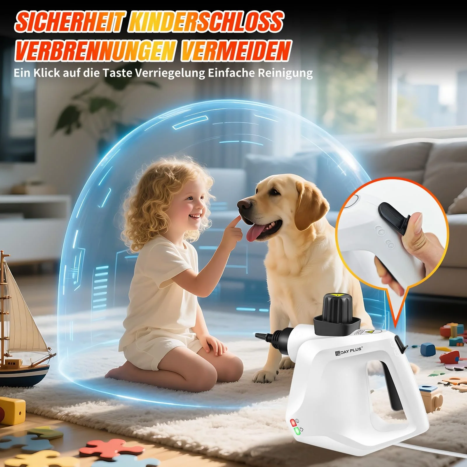 Пароочиститель высокого давления 3800 W 400 ml 7 аксессуаров IPX4 для автомобиля и дома, фото №7 Пароочиститель высокого давления 3800 W 400 ml 7 аксессуаров IPX4 для автомобиля и дома, фото №7