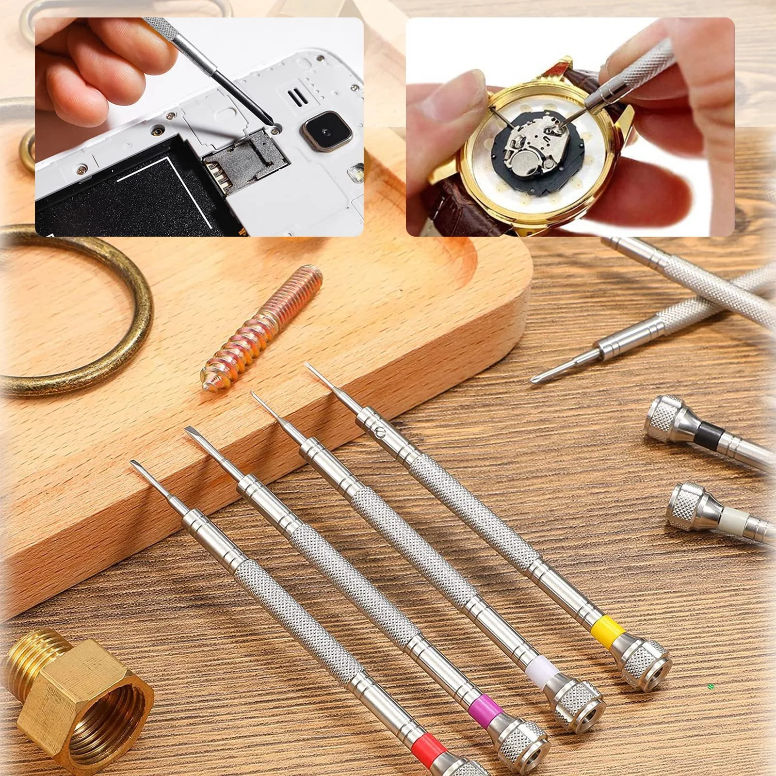 Набор отверток с вращающимися головками 10 шт 0.6-2 мм, фото №7