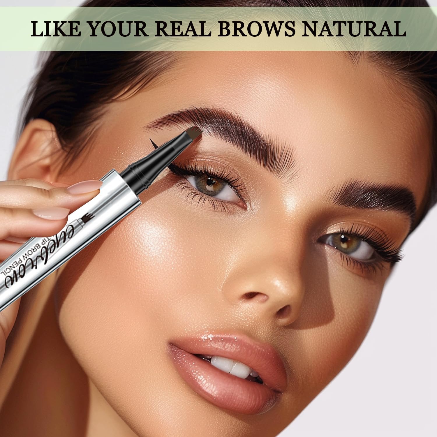 Олівець для брів Magic Microblading 4 мікровилчасті наконечники Довготривалий Димчасто-сірий, фото №2 Олівець для брів Magic Microblading 4 мікровилчасті наконечники Довготривалий Димчасто-сірий, фото №2