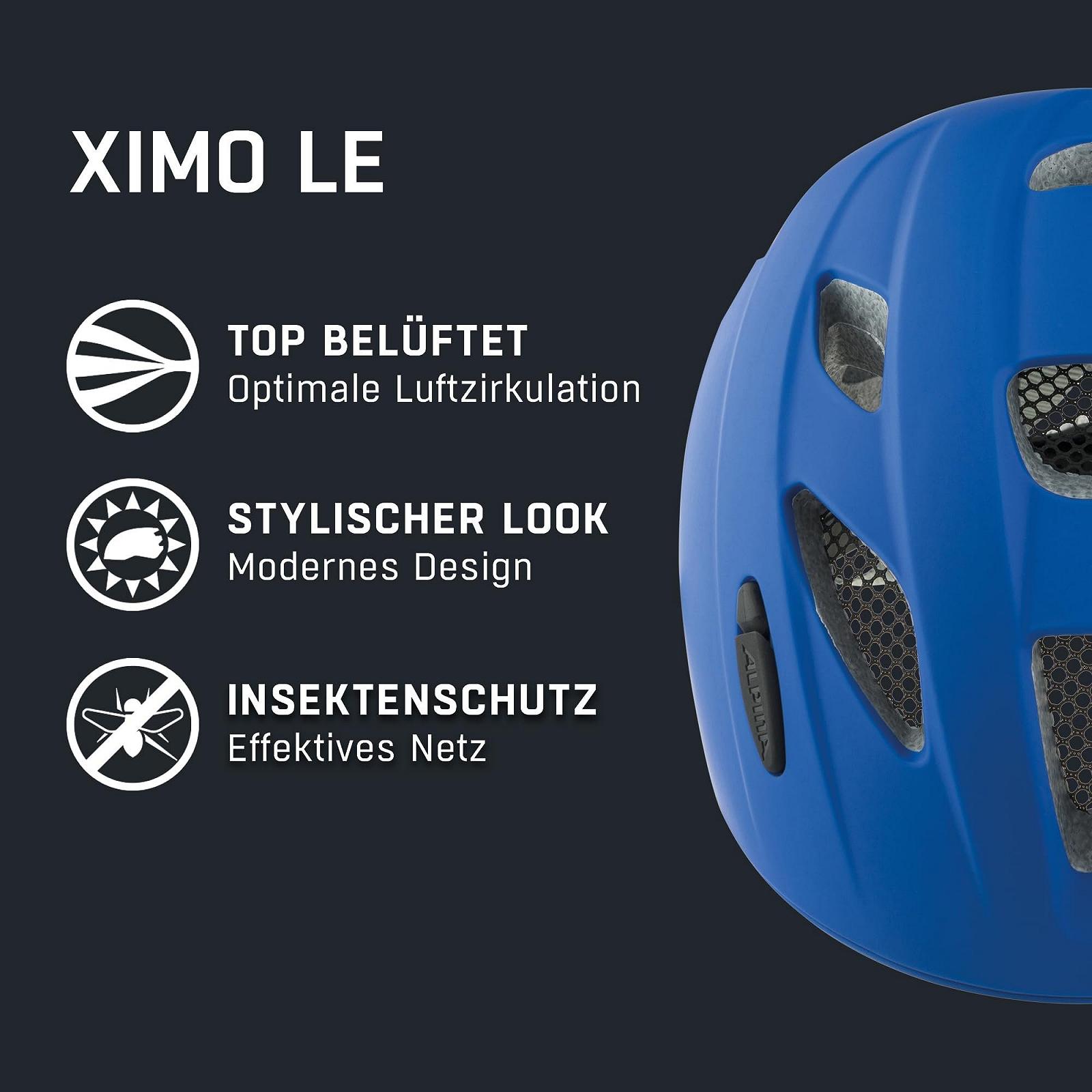 Шлем велосипедный ALPINA XIMO L.E. Легкий, безопасный и небьющийся с опциональным LED фонарем для детей, фото №2