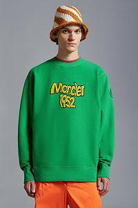 Джемпер Moncler Genius Logo Sweatshirt Green L - Фото 1