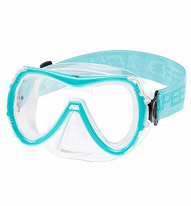 Маска для дайвінгу Aqua Speed RAY FS з тканинною пов'язкою на голову та загартованим склом для дорослих/молоді - Фото 1
