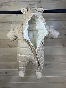 Демісезонний дитячий комбінезон 62, 68, 74, 80 р бежевий synthetic.ua - Фото 1