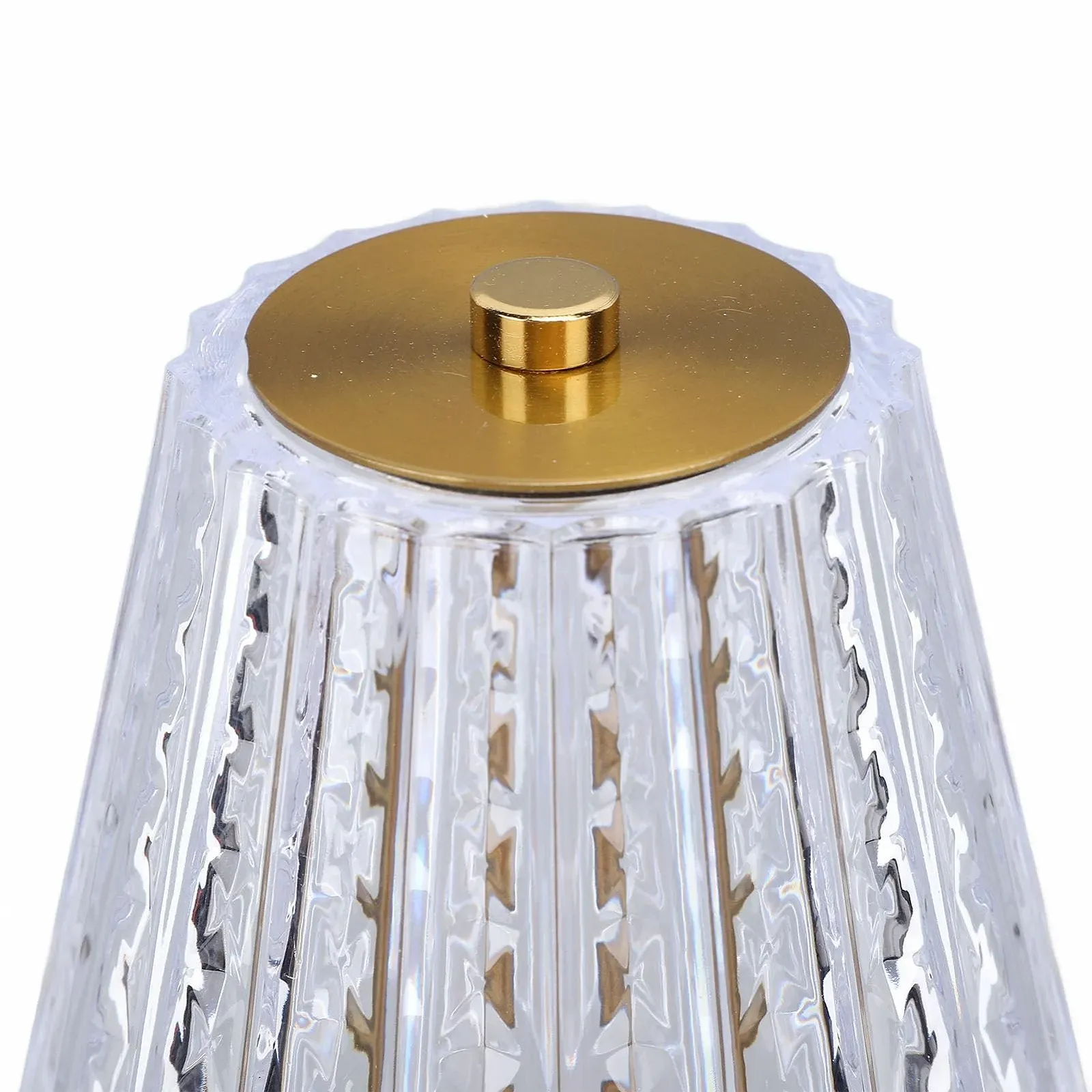 Настольная лампа Dpofirs Crystal сенсорная аккумуляторная USB LED беспроводная Gold, фото №9