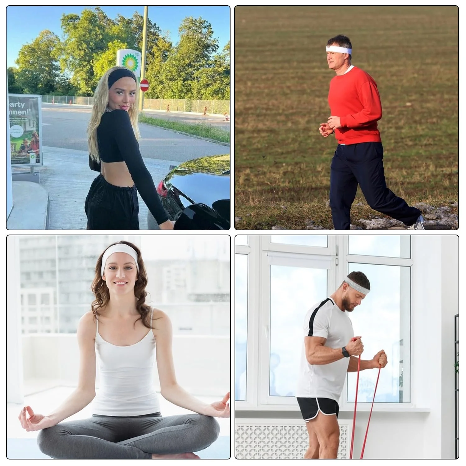 Набір пов'язок на голову для йоги, фото №7