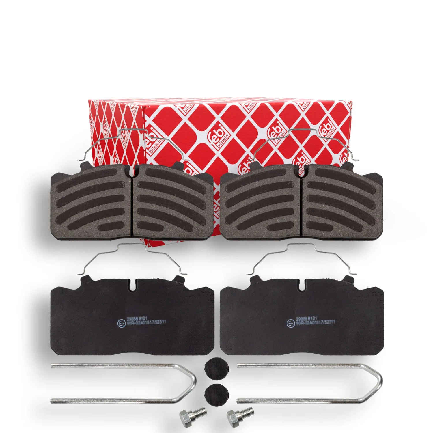 Комплект тормозных колодок, дисковый тормоз FEBI BILSTEIN 16564 для DAF IVECO MAN VOLVO KRONE, фото №1