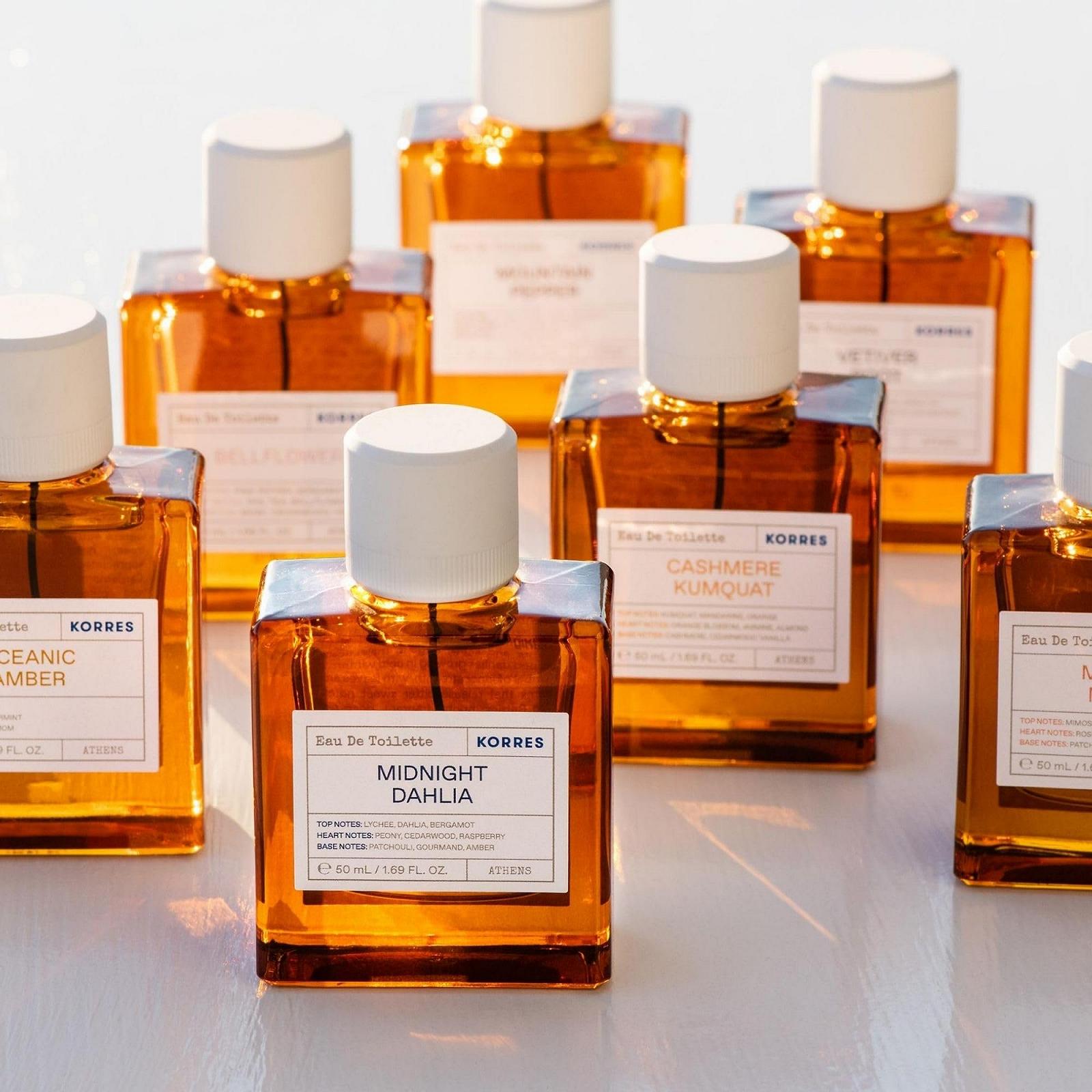 Туалетная вода KORRES CASHMERE KUMQUAT Восточный, Цветочный аромат для женщин с апельсиновым цветом и кашемиром, Веганский, 50 мл, фото №3