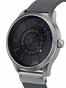 Мужские аналоговые кварцевые часы Superdry SYG233U с кожаным ремешком synthetic.ua - Фото 1