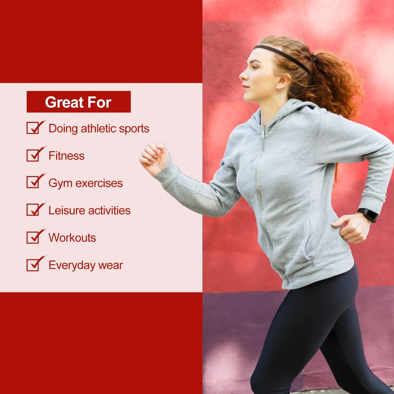 Пов'язка на голову Спортивна Molain Еластична, фото №6