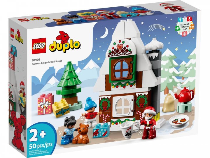 Детские конструкторы LEGO Duplo Пряничный домик Санты 50 деталей 10976, фото №1