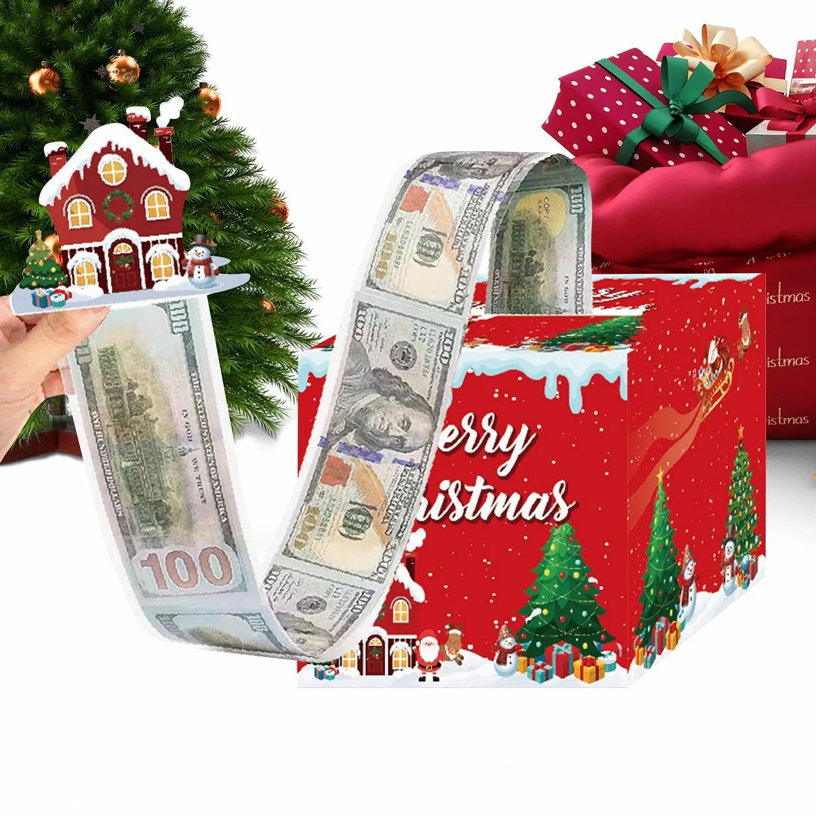 Скарбничка-диспенсер з 30 пакетами Інтерактивна Різдвяна, фото №9