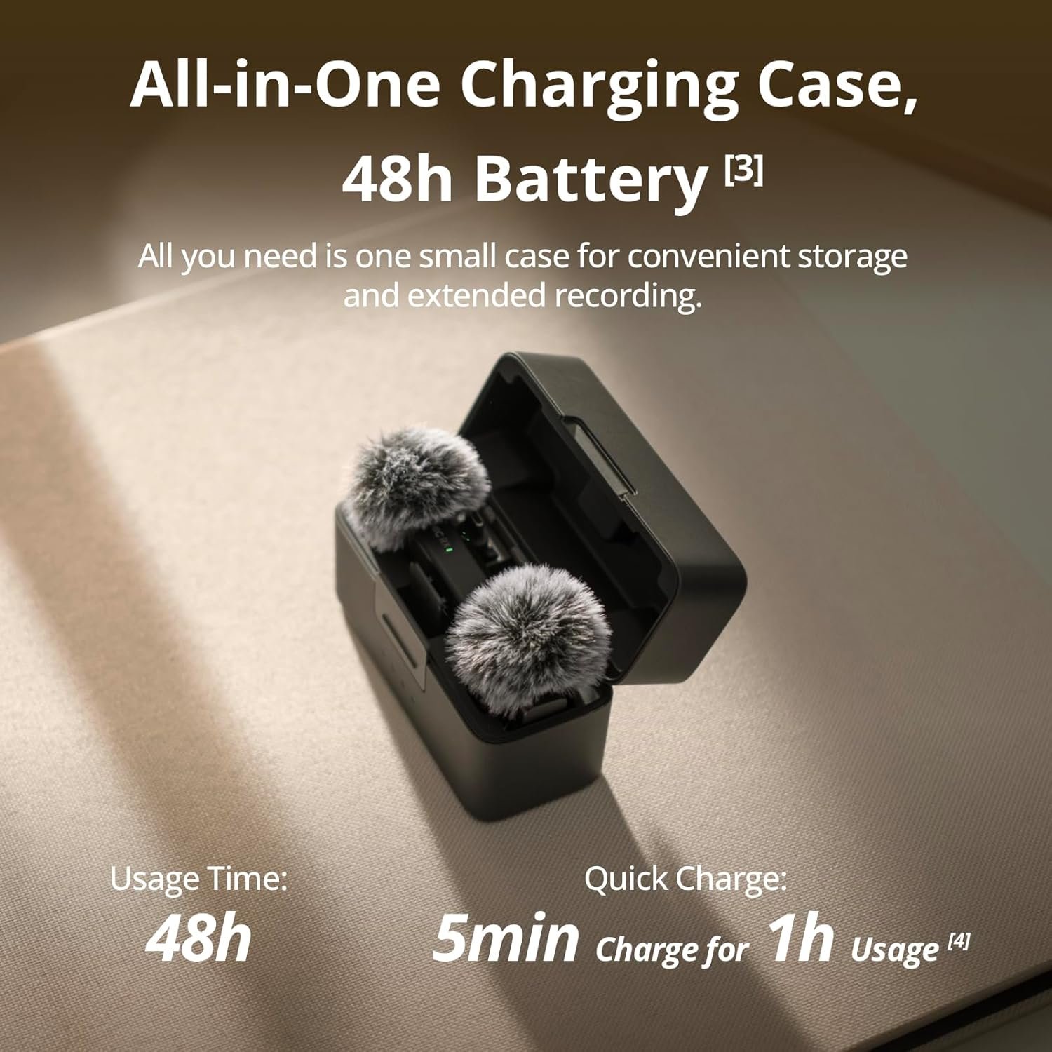 Мікрофонна радіосистема DJI Mic Mini (2 TX + 1 RX + Charging Case) Infinity Black, фото №5