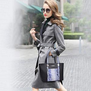 Сумка женская Nicole & Doris, набор из 6 предметов, женская сумочка, с верхними ручками, сумки через плечо, кошельки synthetic.ua - Фото 1