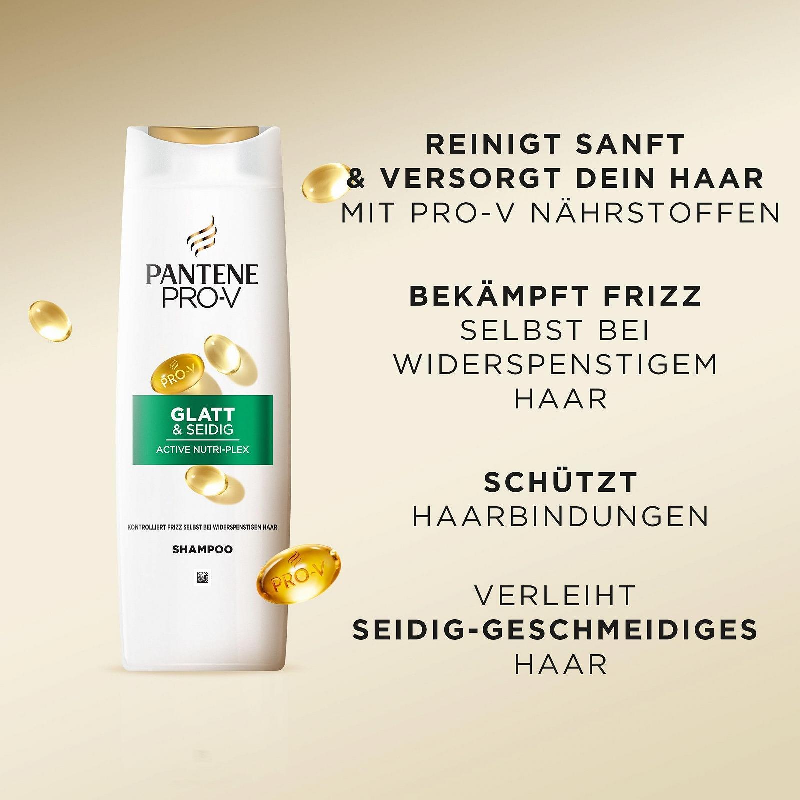 Шампунь Pantene Pro-V Smooth & Silky для кучерявого, тьмяного волосся, 1000 мл, фото №4 Шампунь Pantene Pro-V Smooth & Silky для кучерявого, тьмяного волосся, 1000 мл, фото №4