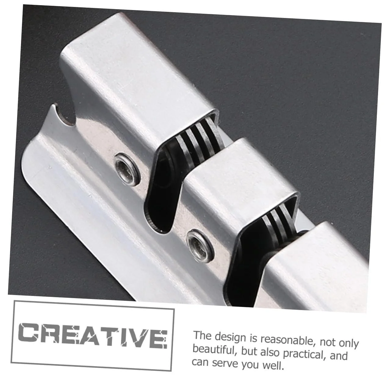 Точилка для ножів та ножиць ергономічна з рамою з нержавіючої сталі, фото №5