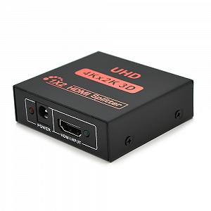 Активний HDMI Сплитер 1 2 порта 4K 2K 3D 1080R 1,4 версія DC5V/2A Q50 Box - Фото 1