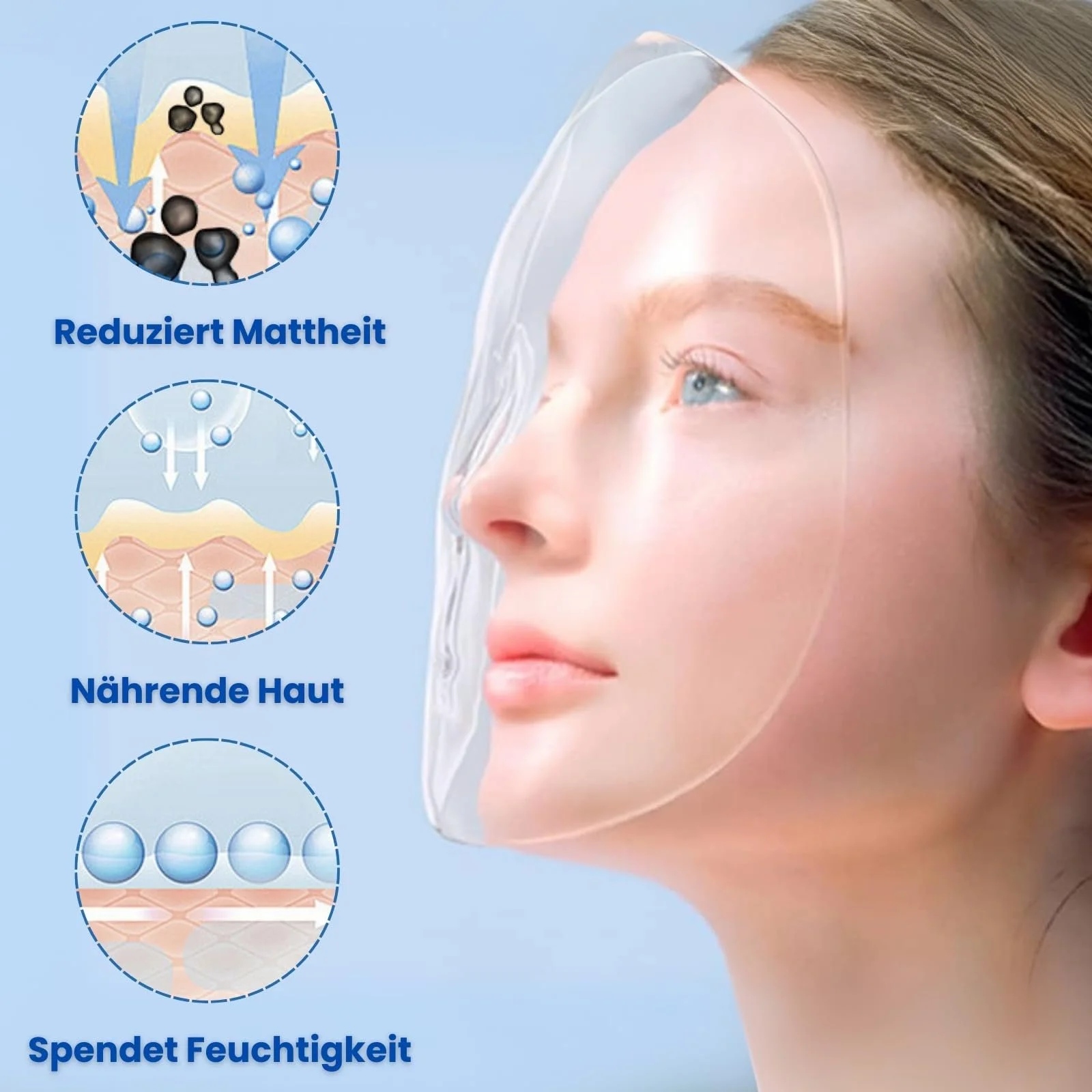 Маска для обличчя для розгладження та омолодження, фото №3