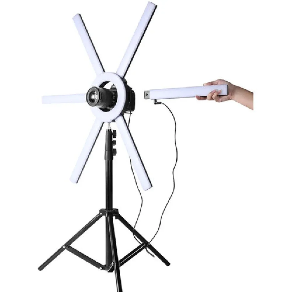 Кольцевая лампа GVM 600S-02 Черный, фото №3 Кольцевая лампа GVM 600S-02 Черный, фото №3